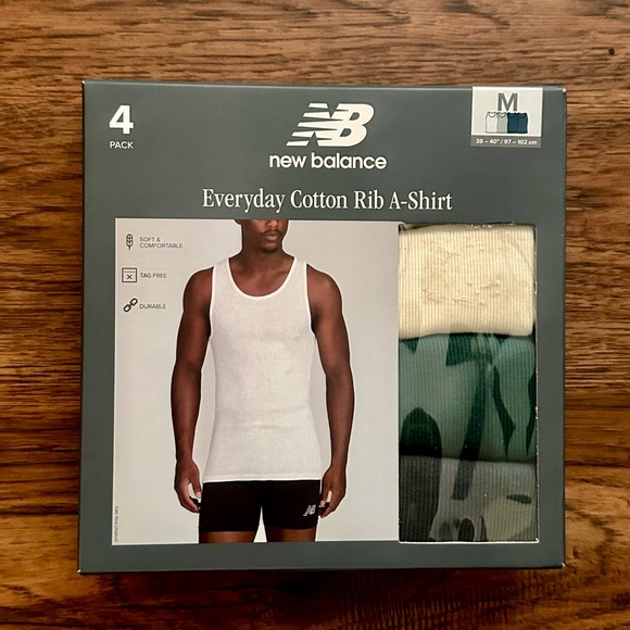 Men’s New Balance Everyday Cotton Rib A-Shirt - Picture 2 of 6